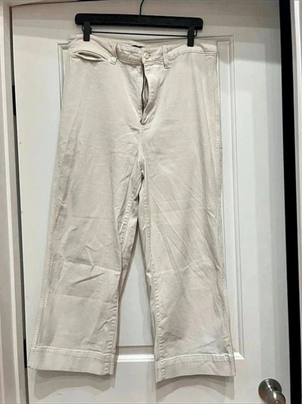 Quince Wide Leg Cropped Pant Size 32